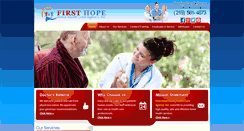 Desktop Screenshot of firsthopehhca.com