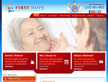 Tablet Screenshot of firsthopehhca.com